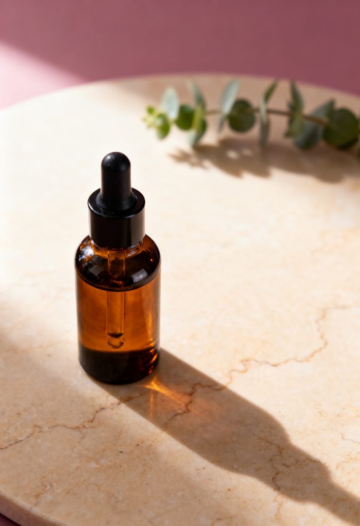 Retinol products for beginners arranged on a soft skincare background